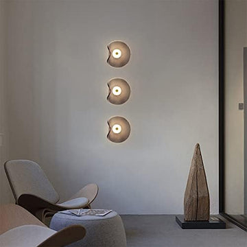 Brise Wall Light Amber Smoked Glass Shade American Inspired - Amber