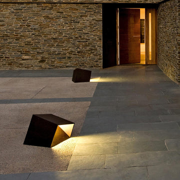 Livia LED Cube Garden Light Energy Efficient Weatherproof - 20cm