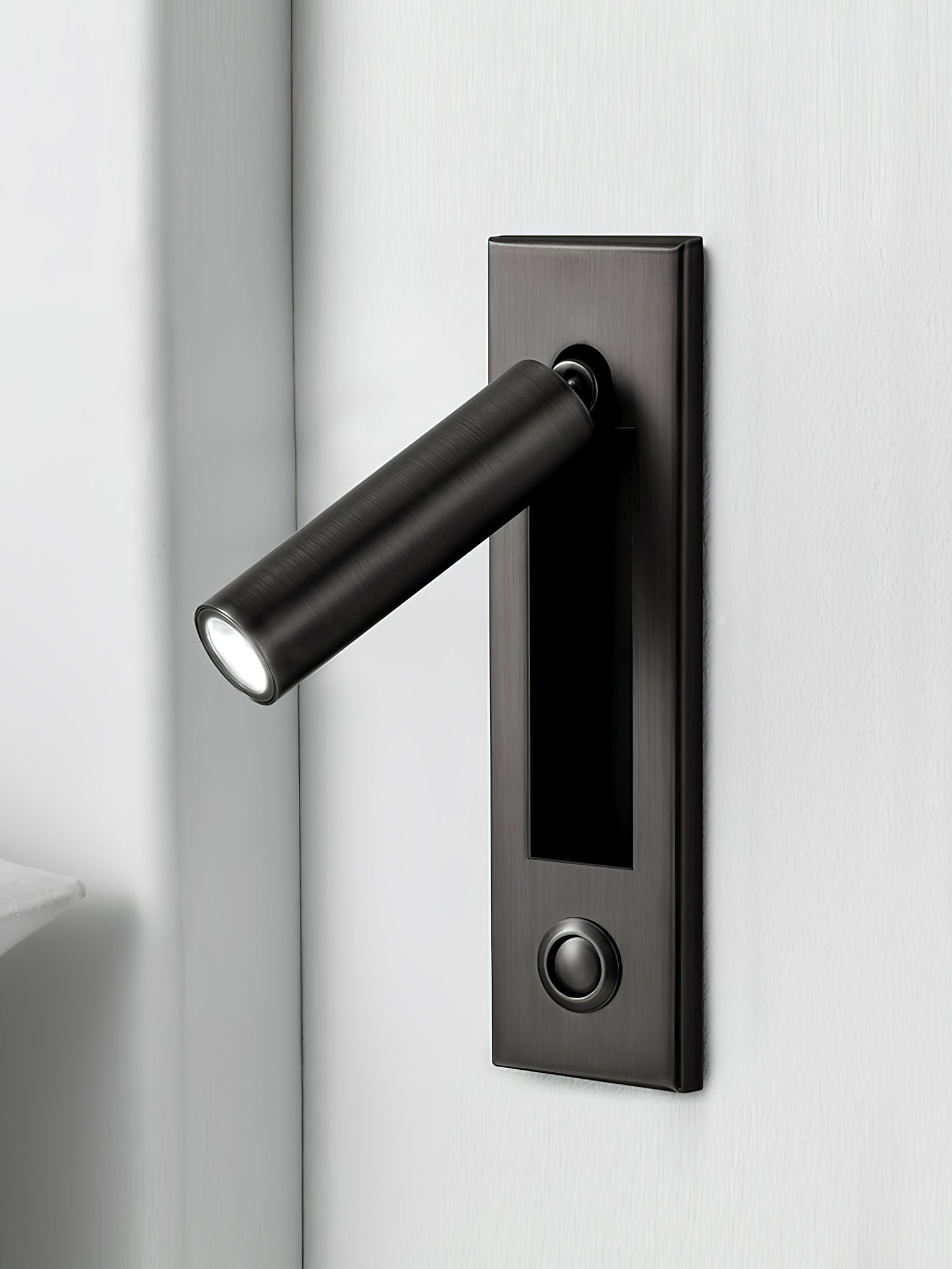 Flush Mount Sconce Adjustable Light Clean Minimalist Look - ML - 517 - 9 - Dia 5cm x H 15.5cm square (Hidden switch)