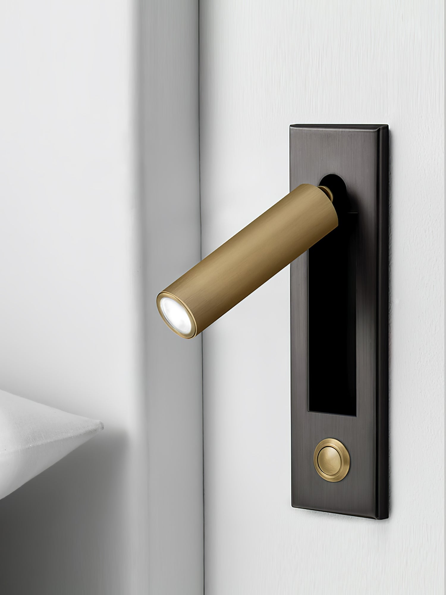 Flush Mount Sconce Adjustable Light Clean Minimalist Look - ML - 517 - 9 - Dia 5cm x H 15.5cm square (Hidden switch)