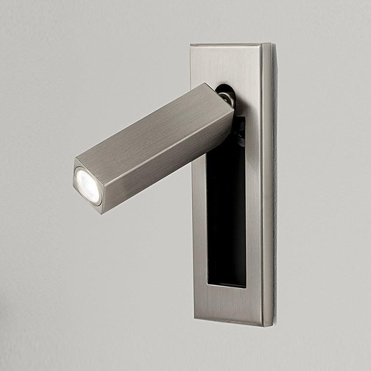 Flush Mount Sconce Adjustable Light Clean Minimalist Look - ML - 517 - 9 - Dia 5cm x H 15.5cm square (Hidden switch)