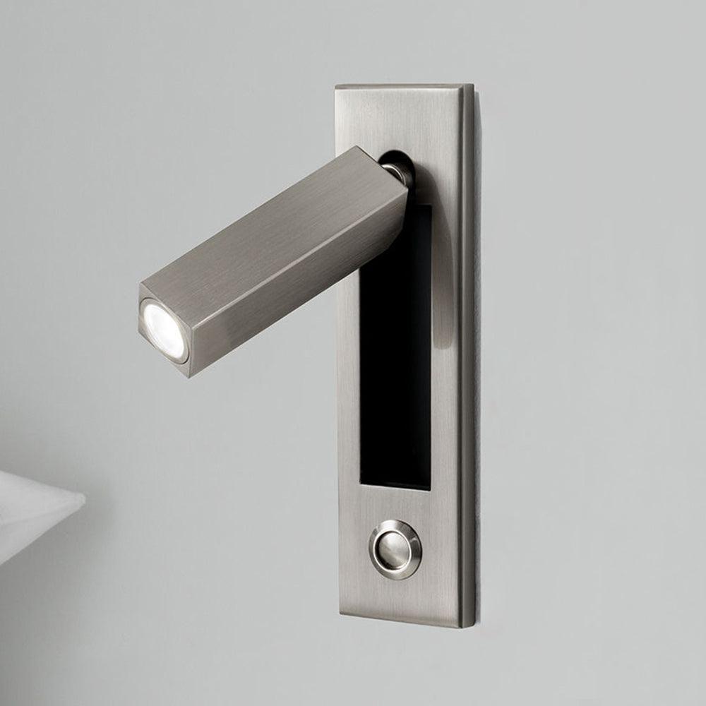 Flush Mount Sconce Adjustable Light Clean Minimalist Look - ML - 517 - 33 - Dia 5cm x H 17.8cm square (Button switch)