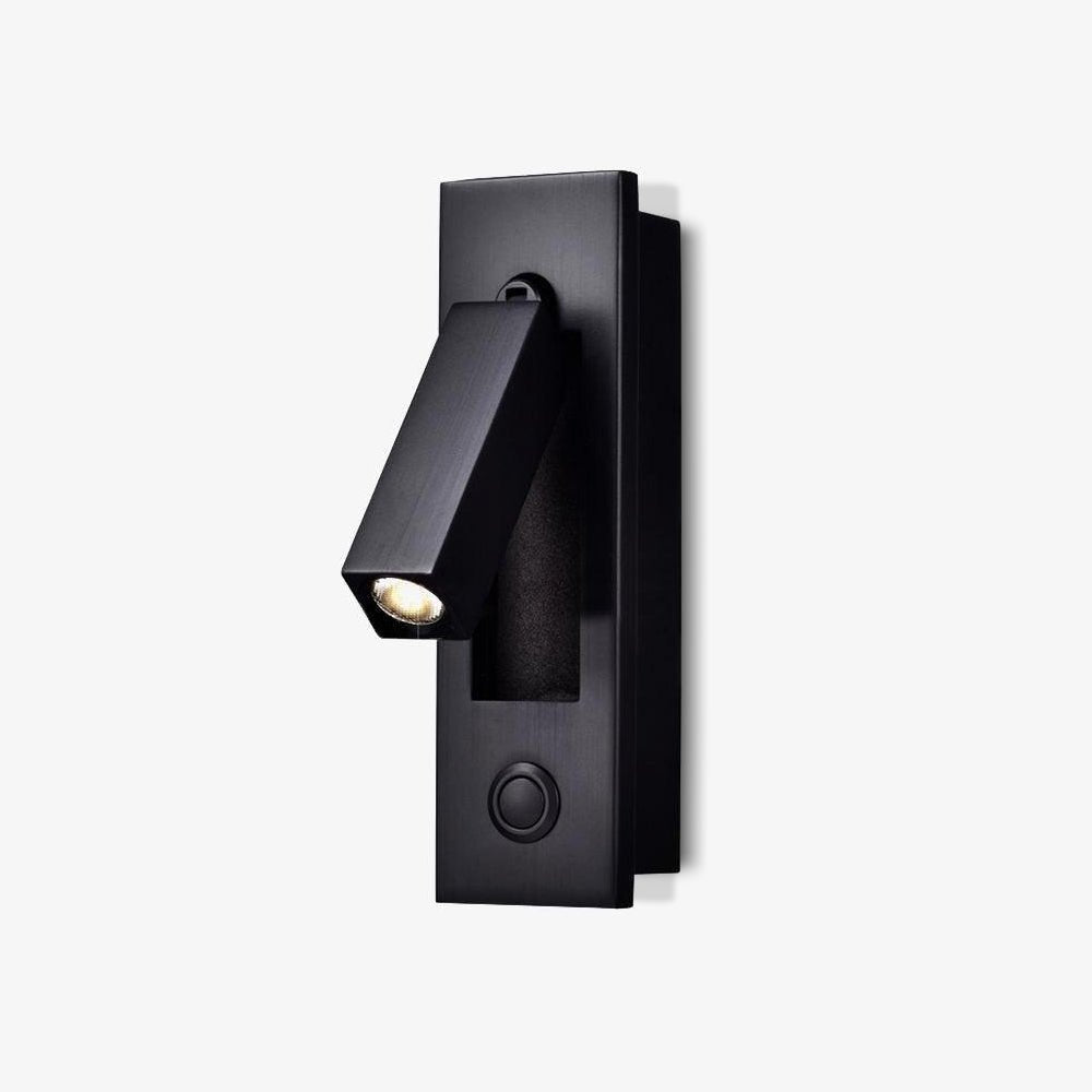 Flush Mount Sconce Adjustable Light Clean Minimalist Look - ML - 517 - 33 - Dia 5cm x H 17.8cm square (Button switch)