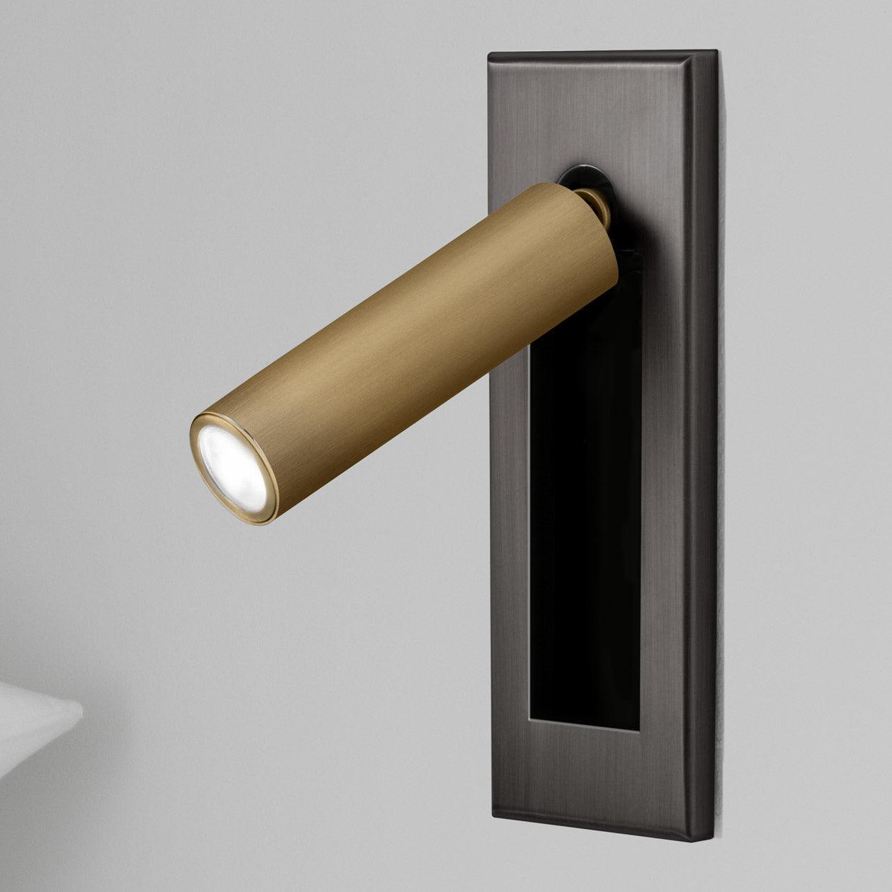 Flush Mount Sconce Adjustable Light Clean Minimalist Look - ML - 517 - 15 - Dia 5cm x H 15.5cm cylinder (Hidden switch)