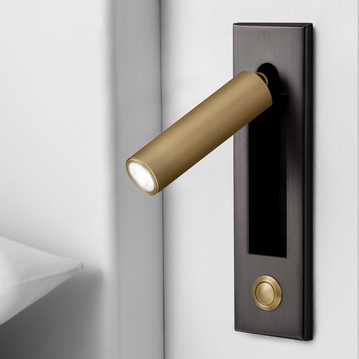 Flush Mount Sconce Adjustable Light Clean Minimalist Look - ML - 517 - 39 - Dia 5cm x H 17.8cm cylinder (Button switch)