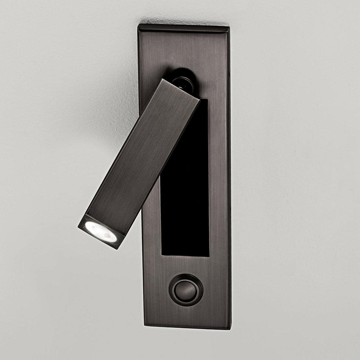 Flush Mount Sconce Adjustable Light Clean Minimalist Look - ML - 517 - 25 - Dia 5cm x H 17.8cm square (Button switch)