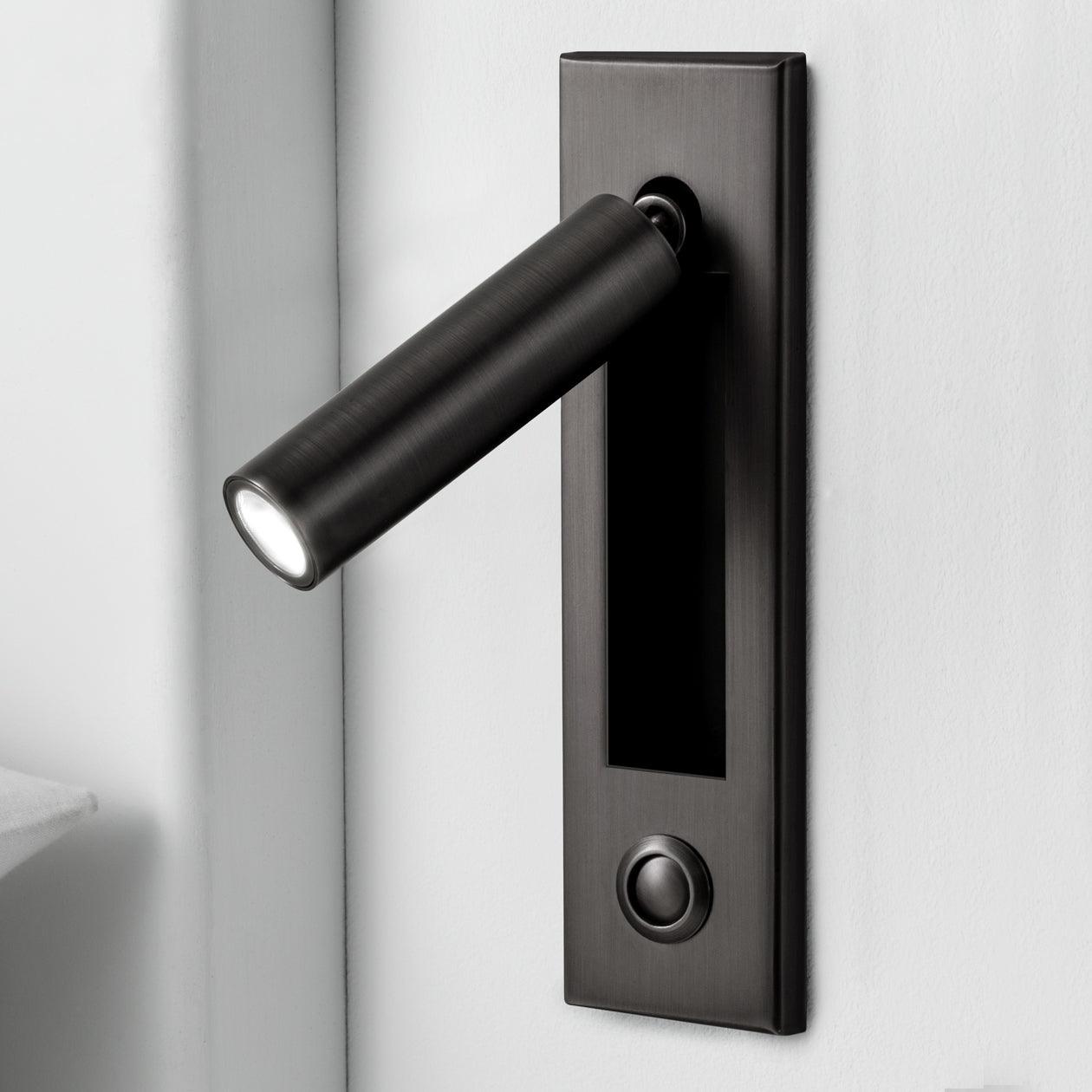 Flush Mount Sconce Adjustable Light Clean Minimalist Look - ML - 517 - 37 - Dia 5cm x H 17.8cm cylinder (Button switch)