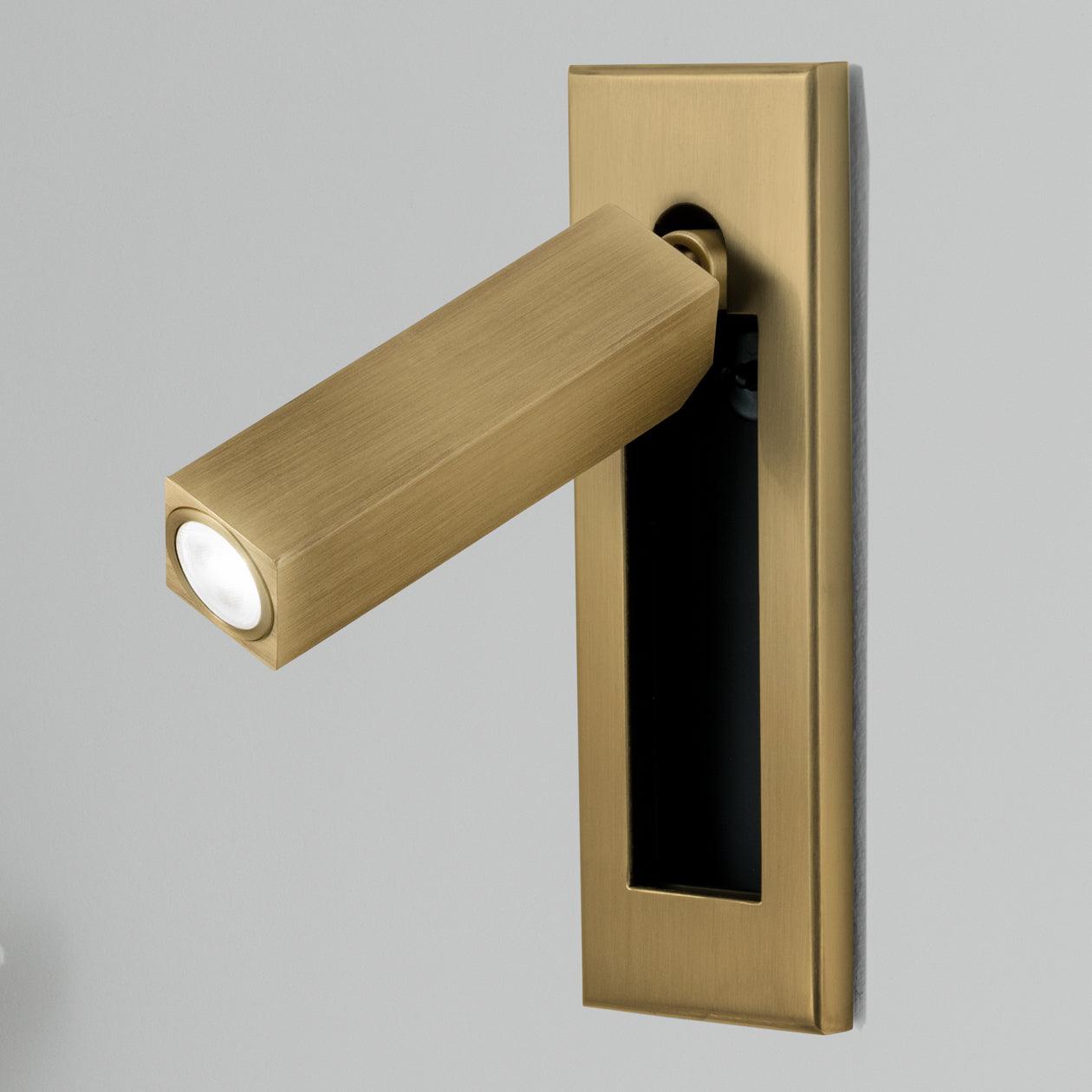 Flush Mount Sconce Adjustable Light Clean Minimalist Look - ML - 517 - 7 - Dia 5cm x H 15.5cm square (Hidden switch)