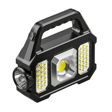 Solar Rechargeable LED Flashlight - Duvelix