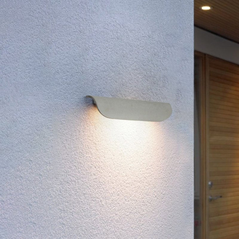 Vera LED Wall Lamp Waterproof Curved Structure Indoor - White