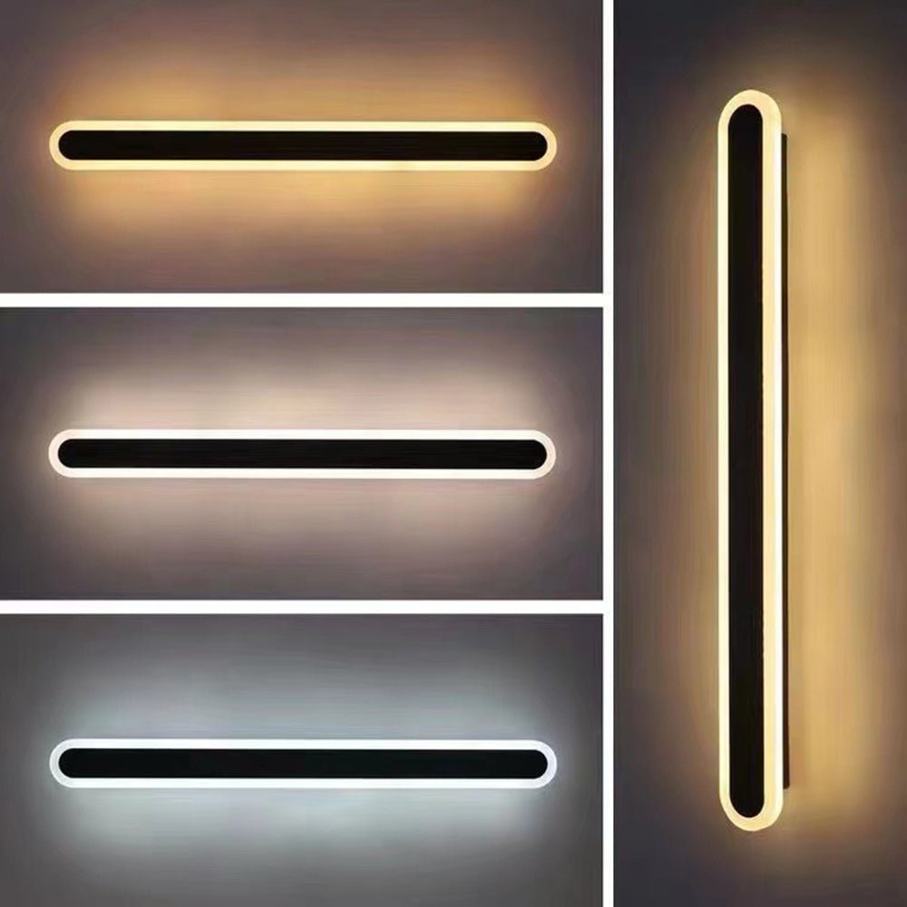 Lina Outdoor Wall Lamp Minimalist Metal Customizable - 40cm