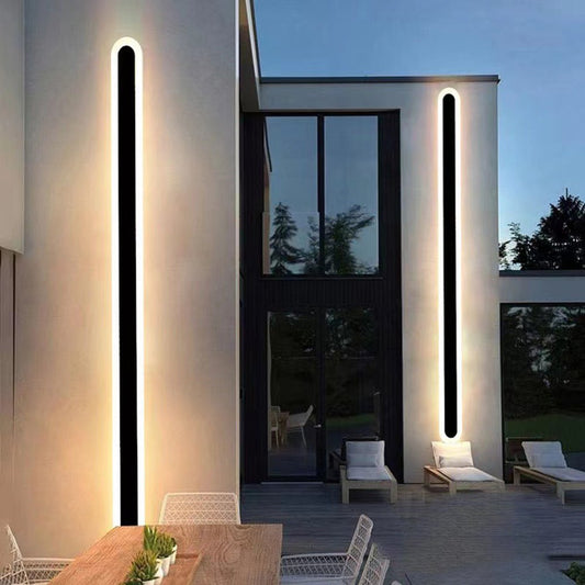 Lina Outdoor Wall Lamp Minimalist Metal Customizable - 40cm