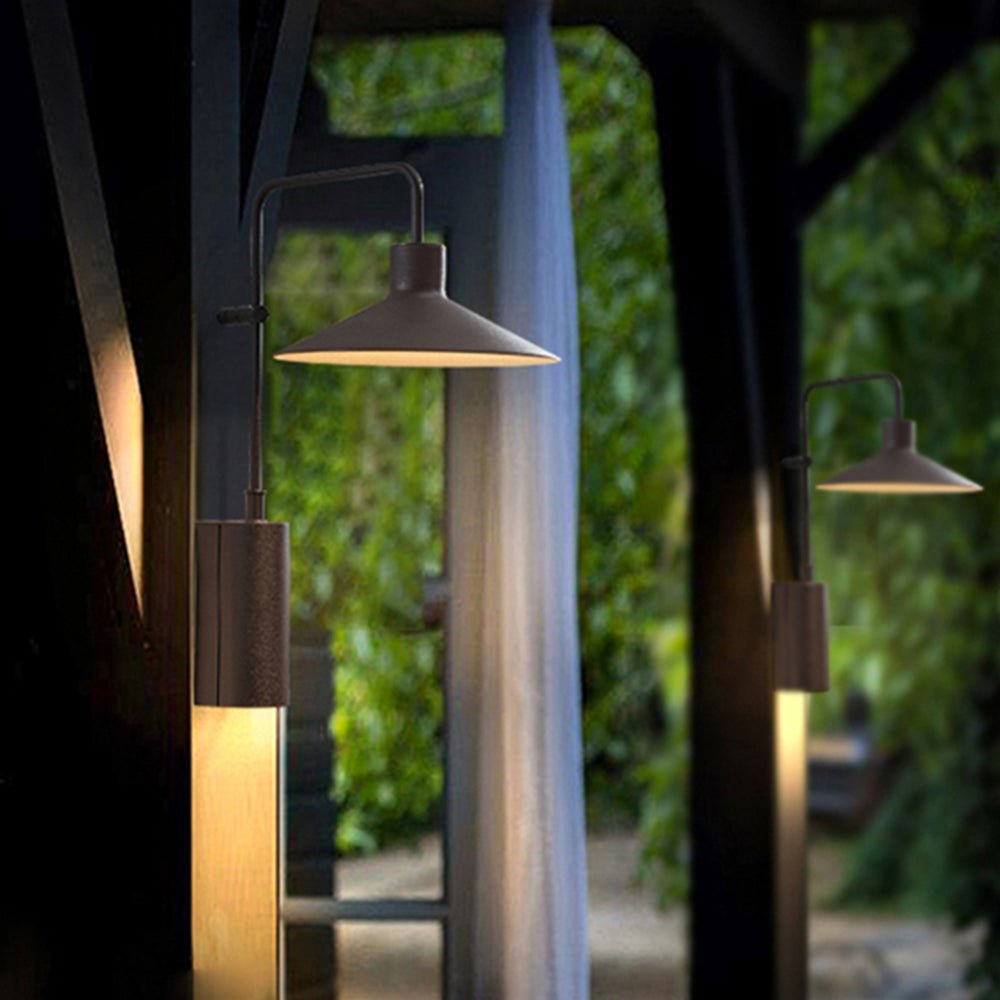 Lena Outdoor Wall Lamp Durable Elegant Stylish Lighting - Dark Coffee