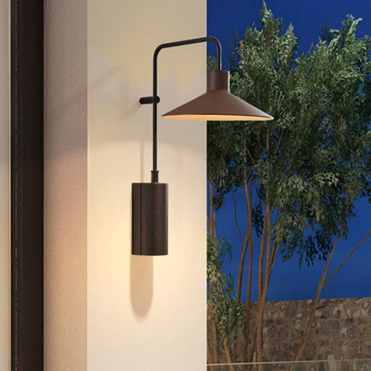 Lena Outdoor Wall Lamp Durable Elegant Stylish Lighting - Dark Coffee