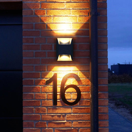 Livia Waterproof Wall Light Metal Construction Black Finish - 9cm