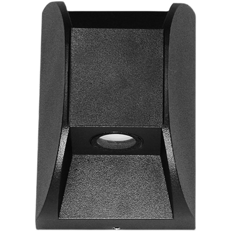 Livia Waterproof Wall Light Metal Construction Black Finish - 9cm