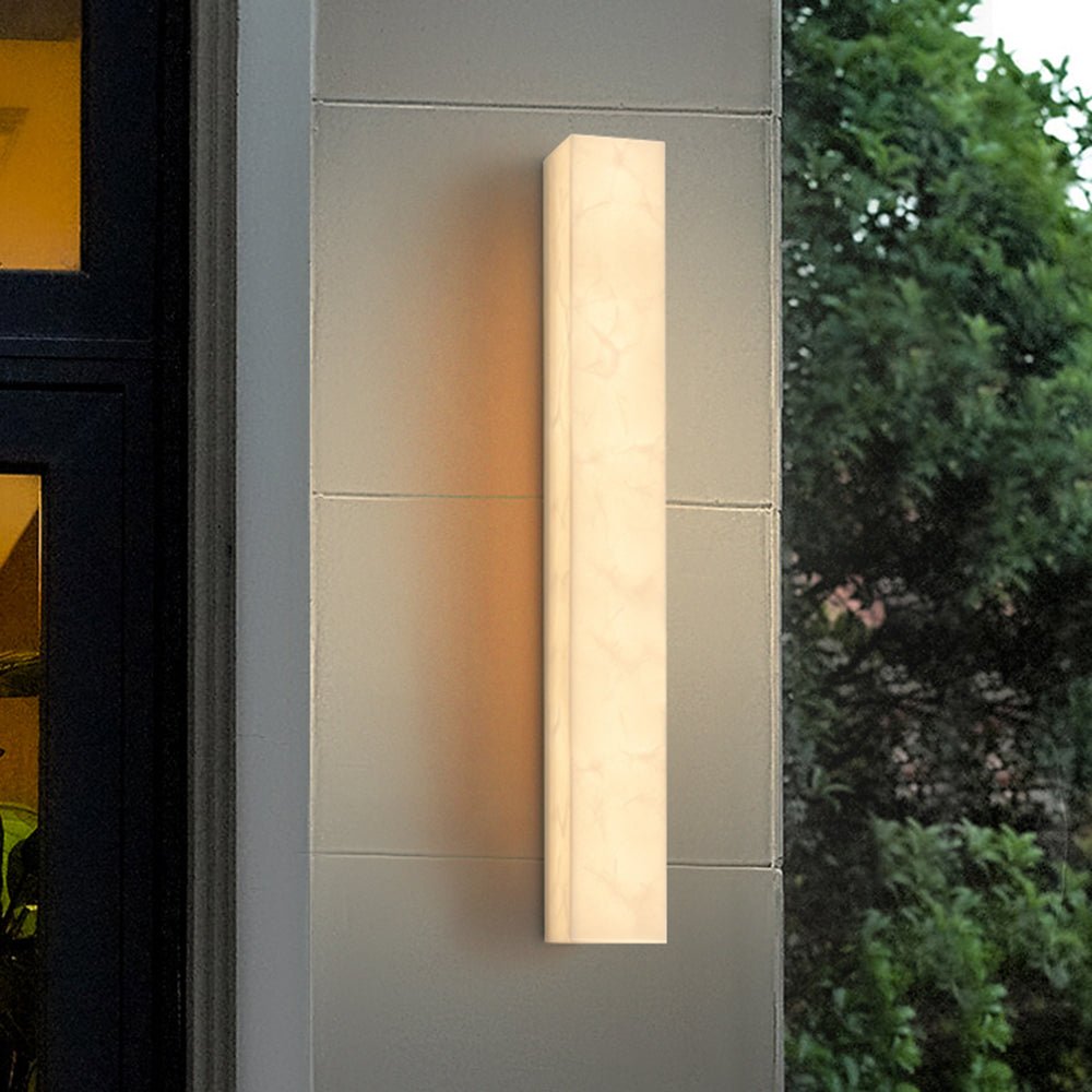 Alina Modern Outdoor Wall Lamp Rectangular Resin Durable - 60cm