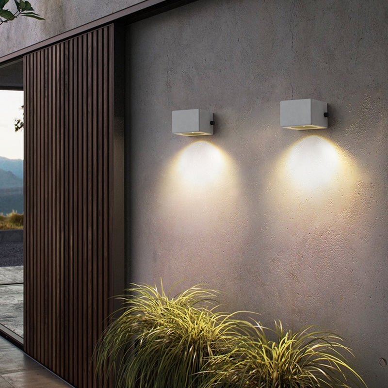 Alessia Cement LED Wall Lamp Outdoor Acrylic Durable - Small 10cm x 8cm