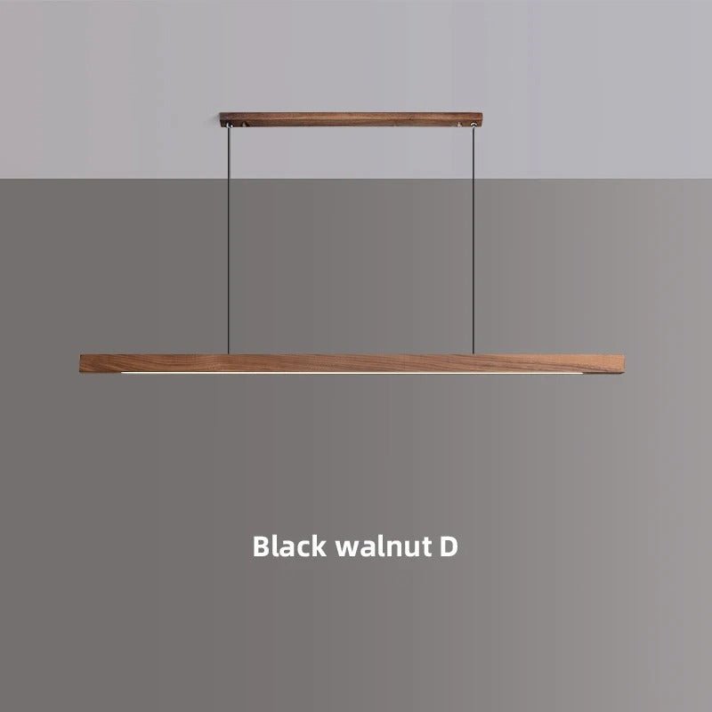 Catalina Pendant Light Pine And Black Walnut LED White Shade - Black Walnut D