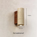 Tomoshibi Travertine Wall Lamp Japandi Inspired Warm Glow - 1112 - Indoor Circular