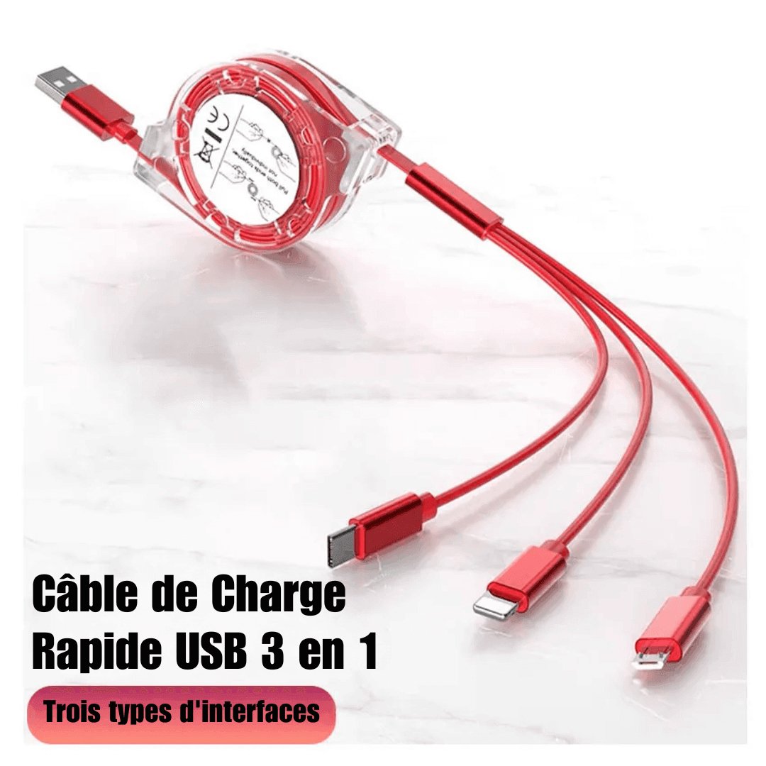 3-in-1 Fast Charging USB Cable