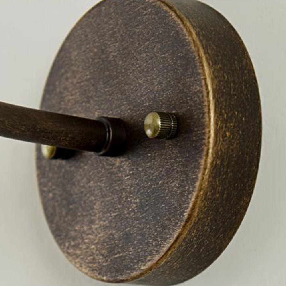 Mayana Rustic Outdoor Wall Lamp Antique Brass Bowl - Shaped - 11.4"/29cm