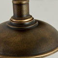 Mayana Rustic Outdoor Wall Lamp Antique Brass Bowl - Shaped - 11.4