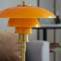 Lucia Table Lamp Art Deco Design Bold Geometric Patterns - 200000531:193Amber silver - Dia 28c;5:361386AU Plug;249:200006305Warm light - Amber Shade Silver Stem