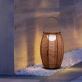 Sabrina Solar Garden Lamp Solar Powered Woven Rattan - 30cm x 48 cm