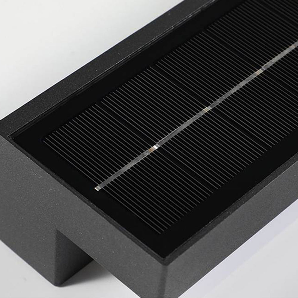 Mierna Solar LED Motion Sensor Wall Light Solar Powered - Black