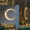 Alessia Outdoor Wall Lamp Ring Moon Inspired LED Lighting - 40cm