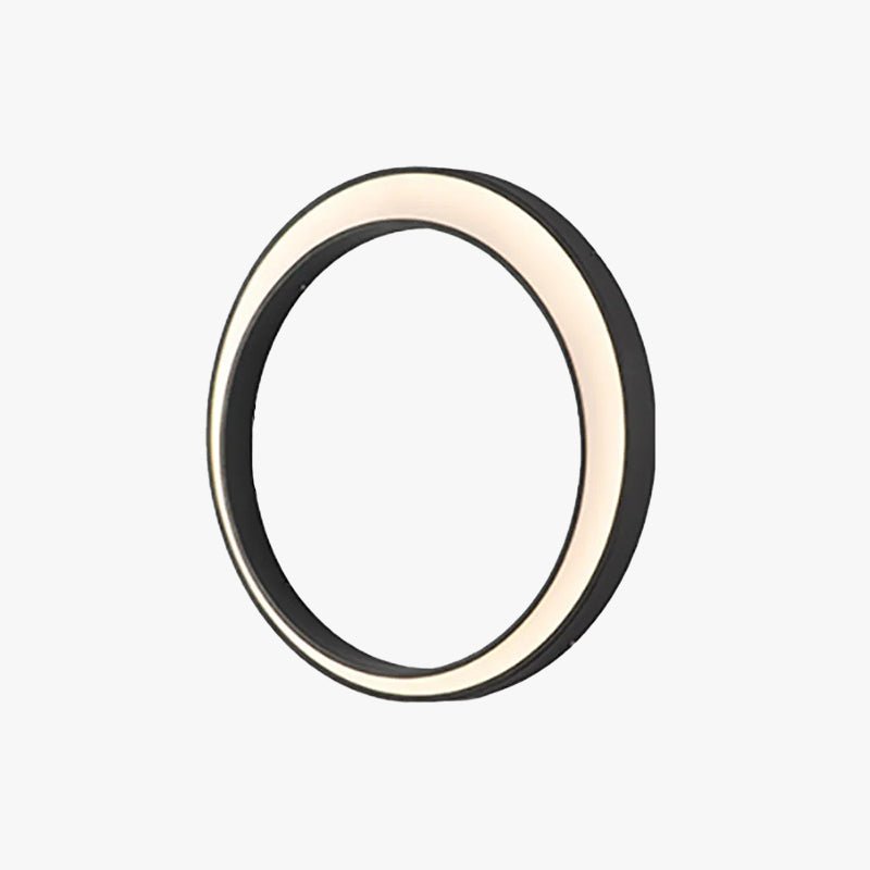 Alessia Outdoor Wall Lamp Ring Moon Inspired LED Lighting - 40cm