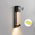 Jamara Outdoor Wall Lamp Black Body Waterproof Crystal - WV1261BKSensorWW - SENSOR