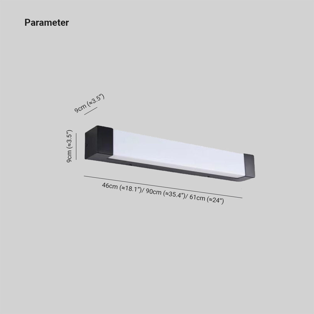 Eleza LED Wall Light Minimalist Linear Design Acrylic Shade - 45cm