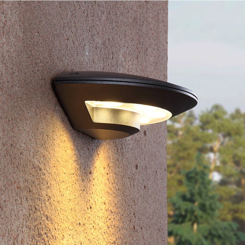Elisa outdoor Wall Lamp Flying Saucer Design IP65 LED - WV6021BKWW - 