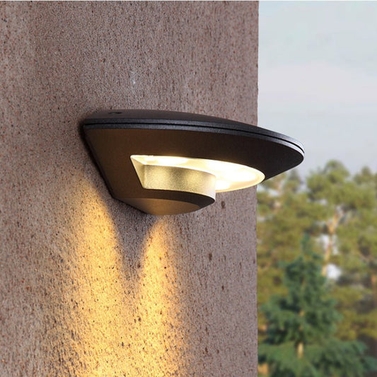 Elisa outdoor Wall Lamp Flying Saucer Design IP65 LED - WV6021BKWW - 