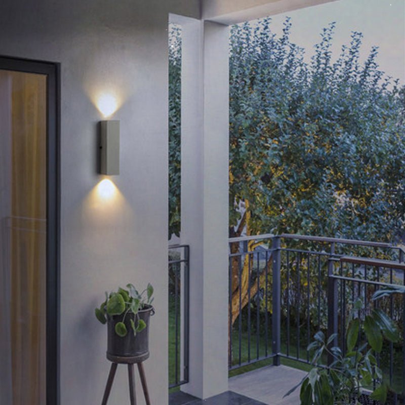 Alessia Cement LED Wall Lamp Outdoor Acrylic Durable - Medium 8cm x 26cm