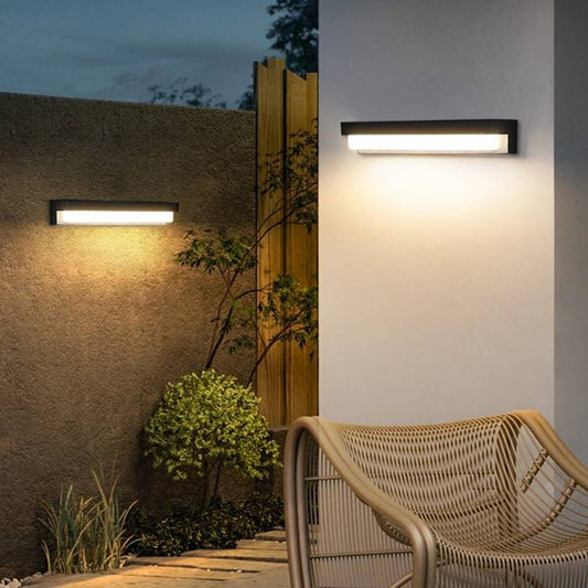 Mierna Solar LED Motion Sensor Wall Light Solar Powered - Black