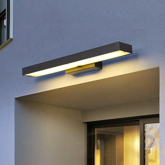 Aurora Motion Sensor Outdoor Light Black Automatic Lighting - 40cm