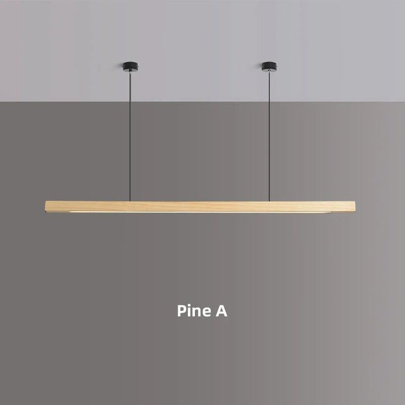 Catalina Pendant Light Pine And Black Walnut LED White Shade - Pine A