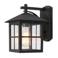 Miggy Outdoor Wall Lamp Aluminum Glass Black Bronze - Black bronze