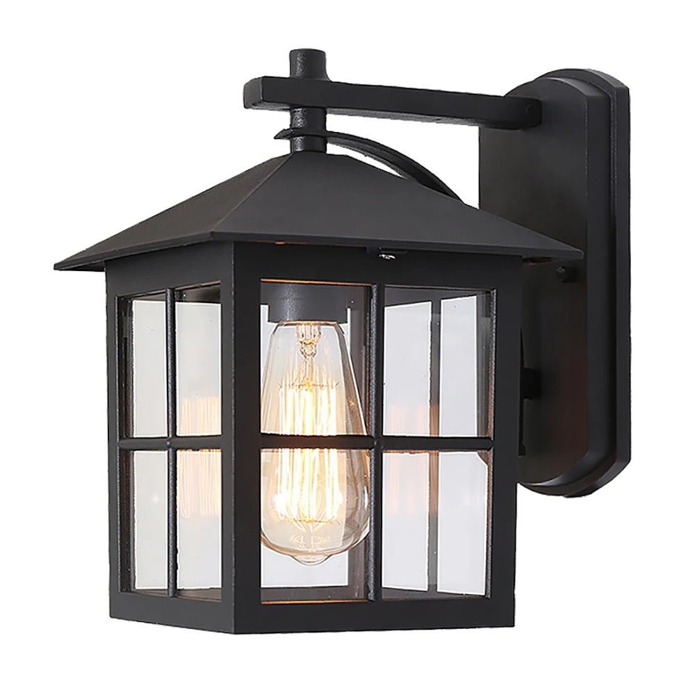 Miggy Outdoor Wall Lamp Aluminum Glass Black Bronze - Black bronze