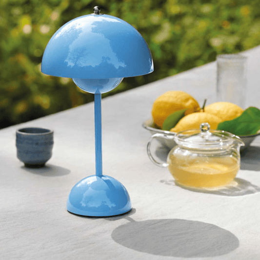 Lunada Table Lamp Energy - Efficient Environmentally Friendly - dedeededeedde - Blue