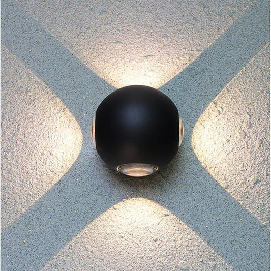 Kianna Outdoor Globe Wall Lamp Aluminum Spherical Design - LZ738D10WW - 