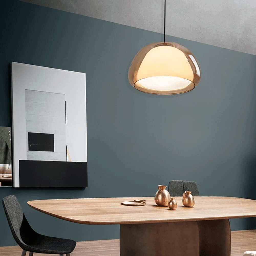 Soho Pendant Lamp Glass Dome Adjustable Cable Dining Areas - ø25cm