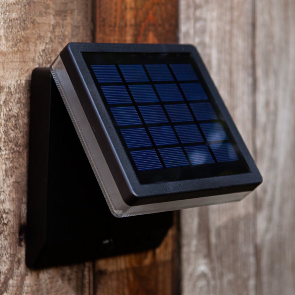 Matilde Solar Wall Lamp Rectangular Design Eco Friendly - Black