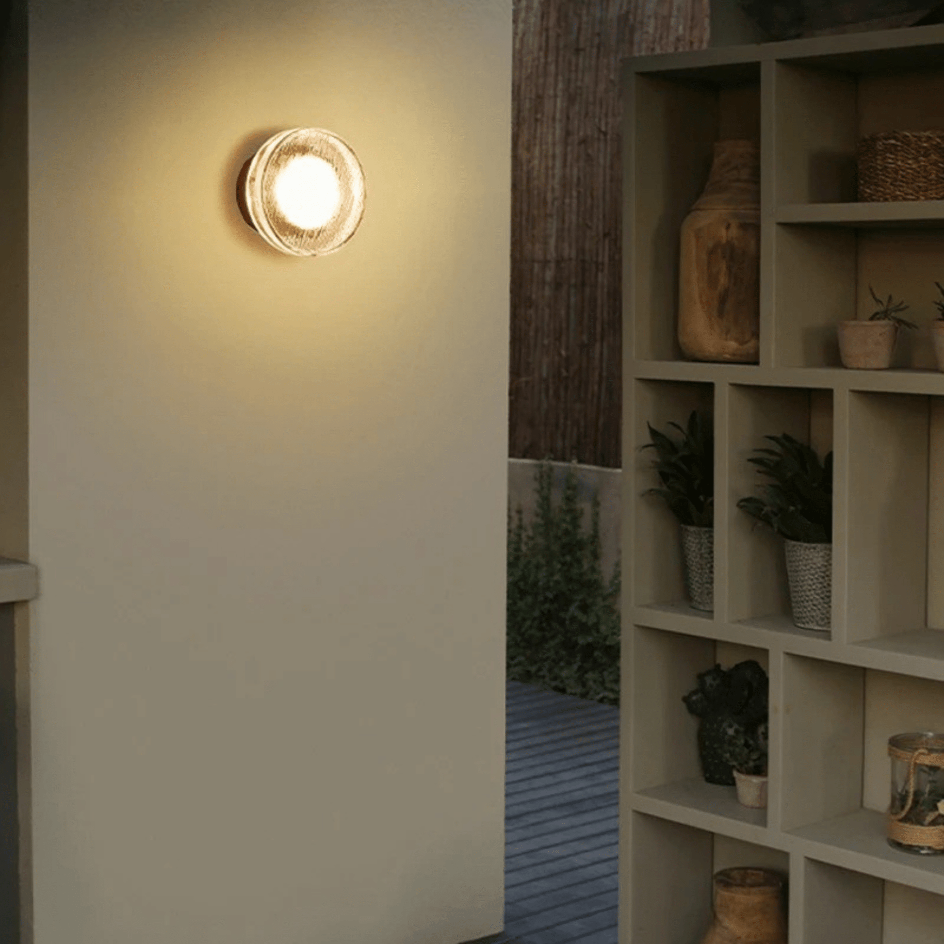 Akshara LED Wall Lamp IP65 Waterproof Aluminum Matte Black - 2pcs