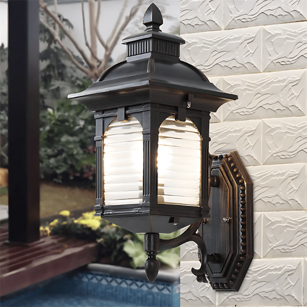 Torcia Outdoor Wall Lamp Vintage Design Weather Resistant - 