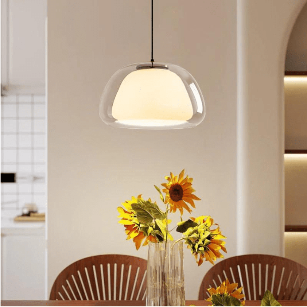 Soho Pendant Lamp Glass Dome Adjustable Cable Dining Areas - LIOR5026CLE - ø25cm