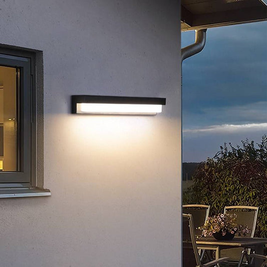 Mierna Solar LED Motion Sensor Wall Light Solar Powered - Black